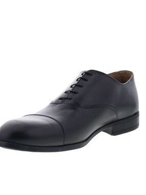 Bruno Magli Mens Ricci Cap Toe  Black Shoes EUC Size 9